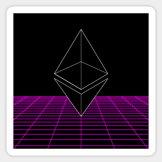 80s Vaporwave Diamond Sticker by vintage-glow